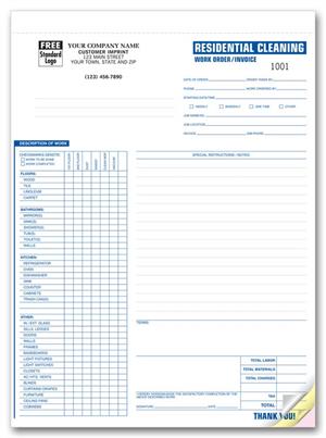 6579 Cleaning Work Orders Residential 8 1/2 x 11