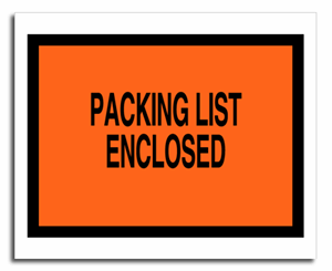 733 Packing List Envelope with Pressure Sensitive Backing 5 1/2 x 4 1/2