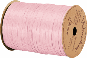74900-02 Matte Light Pink Wraphia Ribbon 1/4
