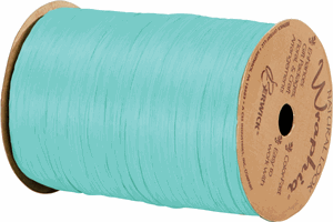 74900-10 Matte Robin's Egg Blue Wraphia Ribbon 1/4