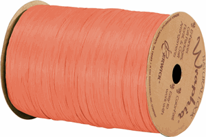 74900-35 Matte Orange Wraphia Ribbon 1/4