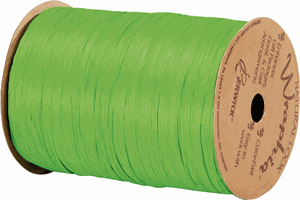 74900-43 Matte Apple Green Wraphia Ribbon 1/4