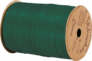 74900-64 Matte Hunter Green Wraphia Ribbon 1/4