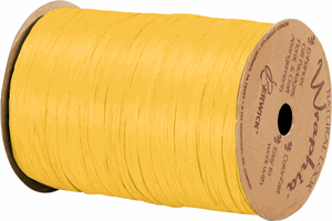 74900-65 Matte Daffodil Yellow Wraphia Ribbon 1/4