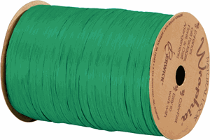 74900-96 Matte Kelly Green Wraphia Ribbon 1/4