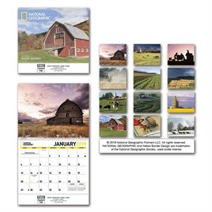 765857 2019 National Geographic - Rural Scenes Wall Calendar - Spiral 11 x 19