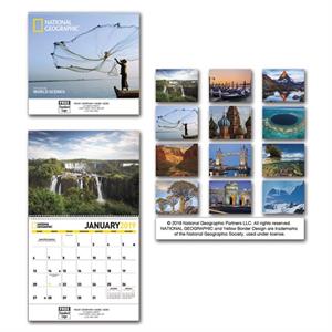 765859 2019 National Geographic - World Scenes Wall Calendar - Spiral 11 x 19