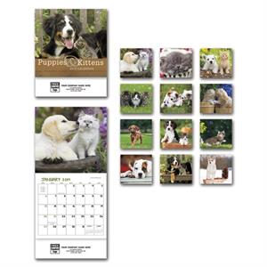 765871 2019 Puppies & Kittens Miniature Wall Calendars 6 x 13