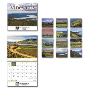 766334 2019 Vineyards Wall Calendars 11 x 19