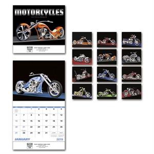 766335 2019 Motorcycles Wall Calendar 11 x 19