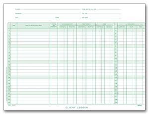 803L Legal Client Deckled Ledger 11 5/16 x 8 1/2