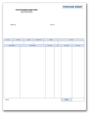 81372 Forms Laser Purchase Order 8 1/2 x 11