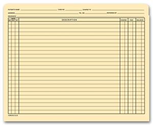 8L60 Top Tab File Pockets Manila 11pt Pre Printed 1 Column 9 1/2 x 11 3/4