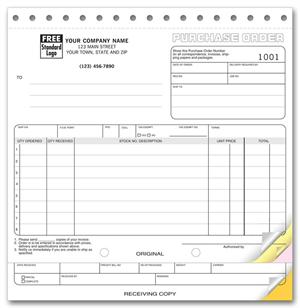 90 Classic Purchase Orders with Receiving Report 8 1/2 x 8 3/4