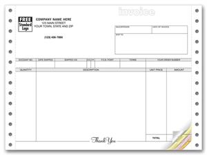 9040 Invoices Continuous Classic 8 1/2 x 7