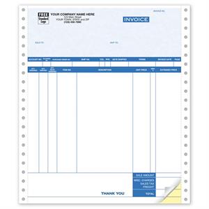 9041G Invoices Continuous Parchment 8 1/2 x 11