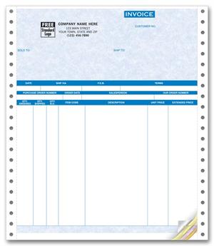 9044G Invoices Continuous Parchment 8 1/2 x 11