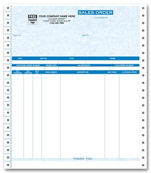 9057G Continuous Sales Order Parchment 8 1/2 x 11