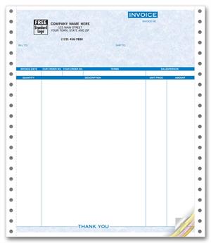 9059G Invoices Continuous Classic 8 1/2 x 11