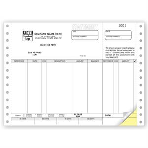 9063 Statements Continuous Classic 8 1/2 x 7