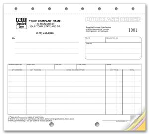 91 Purchase Orders Classic Design Small Format 8 1/2 x 7