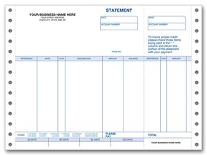 91303 Forms Continuous Statement 9 1/2 x 7