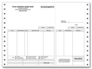 9131 Continuous Statement 8 1/2 x 7