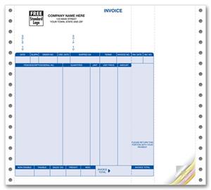 91496 Invoices Continuous Classic 8 1/2 x 8 1/2