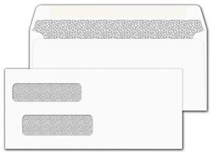 91585 Double Window Confidential Envelope 4 1/8 x 9