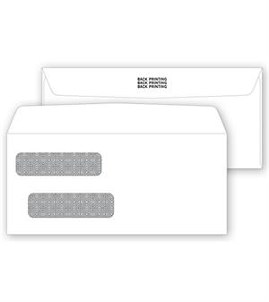 91585 Double Window Confidential Envelope 4 1/8 X 9