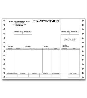 9178 Continuous Tenant Statement 8 1/2 x 7