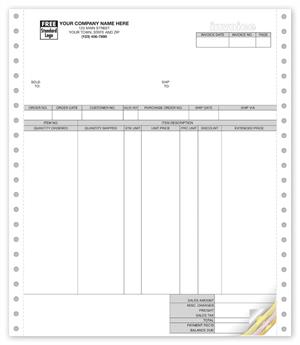 9190 Classic Continuous Invoice 8 1/2 x 11