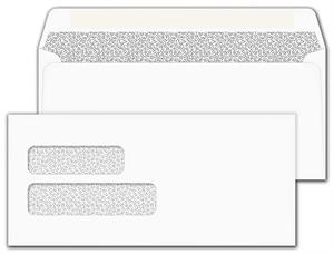 92501 Double Window Confidential Self-Seal Envelope 4 1/8 x 9
