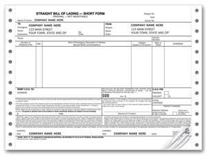 9252 Bills of Lading Continuous 8 1/2 x 7