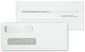 92534 Check Envelopes Double Window Self Seal 8 5/8 x 3 5/8