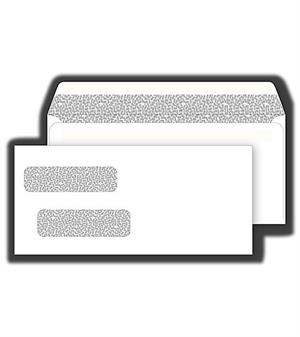 92585 Double Window Envelope Self Seal 4 1/8 x 9