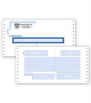 9660 Self-Mailers Continuous Two-Way 10 x 5 1/2