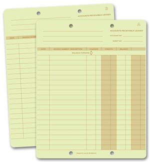 99 One Write Ledger Cards 7 3/8 x 9 1/4