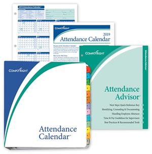 A1411W 2021 Attendance Calendar Kit 8 1/2 x 11