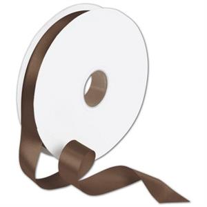 Double Face Chocolate Satin Ribbon 7/8