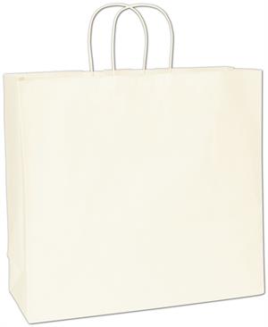 White Paper Bags Shoppers 16 x 6 x 15 1/2