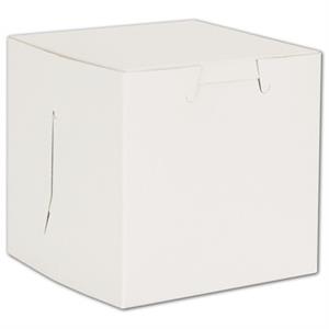 444B-261 Bakery Boxes White No Window 1 Piece 4 x 4 x 4