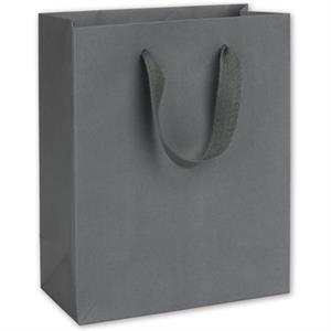 100 Empire State Gray Manhattan Paper Bags Eco Euro-Shoppers 8 x 4 x 10