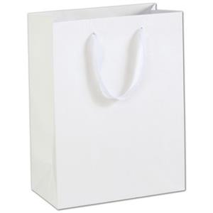 100 Wall Street White Manhattan Paper Bags Eco Euro-Shoppers 10 x 5 x 13