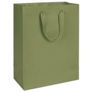 100 Greenwich Green Manhattan Paper Bags Eco Euro-Shoppers 10 x 5 x 13