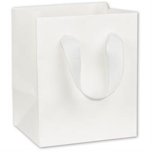 100 Wall Street White Manhattan Gift Paper Bags Eco Euro-Shoppers 5 x 4 x 6
