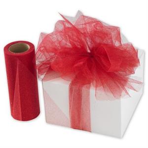 Red Sparkle Tulle Ribbon 6