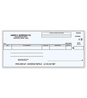 C484 Cash Disbursement One Write Check 8 1/2 x 3 7/16