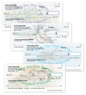 C704 Save Our Wildlife Personal Checks 6 x 2 3/4