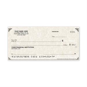 C707 Parchment Personal Checks 6 x 2 3/4